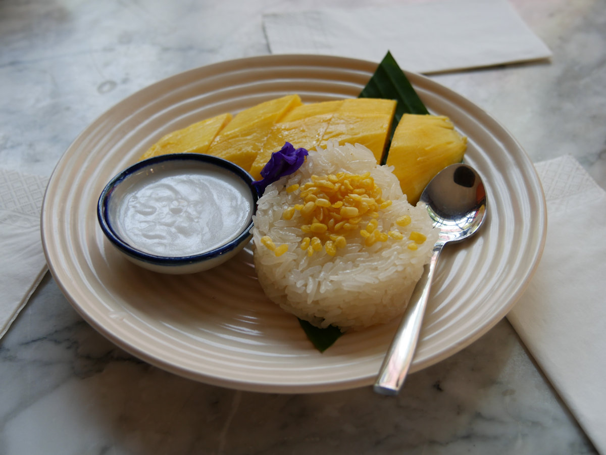 Mmmh lecker: Sticky Rice mit Mango